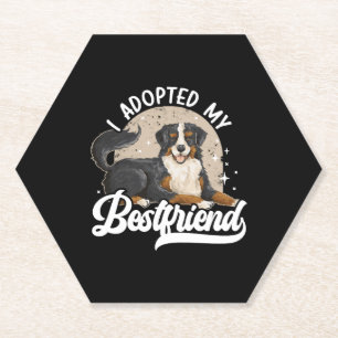 Dessous-de-verre En Papier J'Ai Adopté Ma Bestamie Animal Rights Dog Secourt