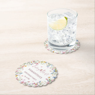 Dessous-de-verre En Papier Jardin de Fée Fleur Sauvage 1er Anniversaire