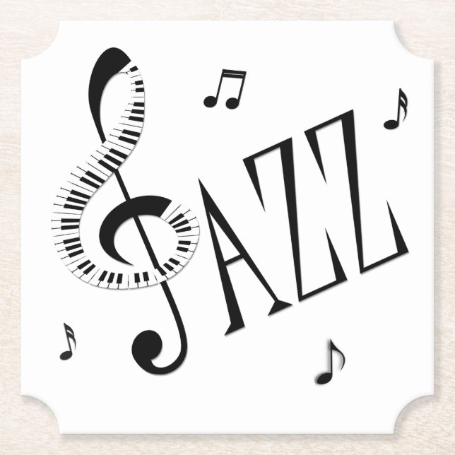 Dessous-de-verre En Papier Jazz Cool (Devant)