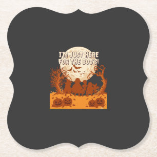 Dessous-de-verre En Papier Je suis juste ici Boos Halloween Enfants Silhouett