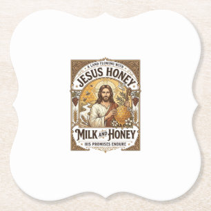 Dessous-de-verre En Papier Jésus Miel Lait Et Miel Jésus Miel Lait Miel 