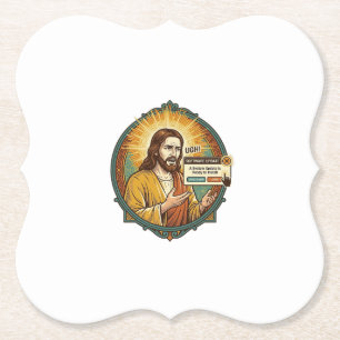 Dessous-de-verre En Papier Jésus Mise à Jour Logcielle Ennuyeuse Pop Up Humou