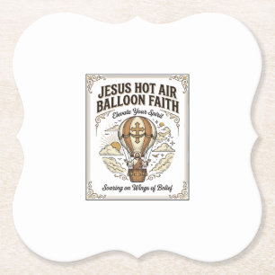 Dessous-de-verre En Papier Jésus Montgolfière Foi Jésus Montgolfière 