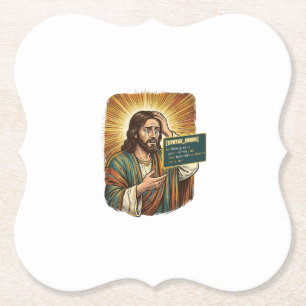 Dessous-de-verre En Papier Jésus pleurant Erreur de syntaxe Codage Programmeu
