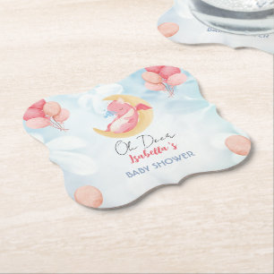 Dessous-de-verre En Papier Joli bébé dragon dinosaure Balloon baby shower