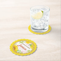 Jolie Baby Shower Tournesols Jaunes