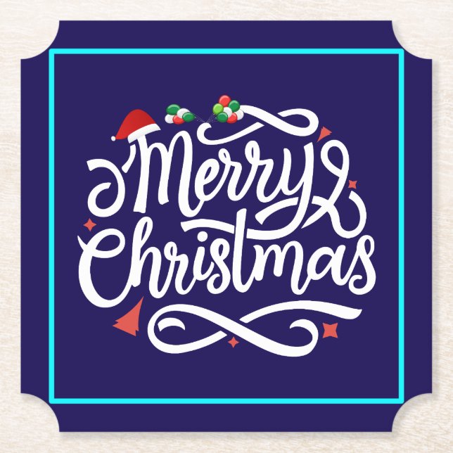 Dessous-de-verre En Papier Joyeux Noël-61039 (Devant)