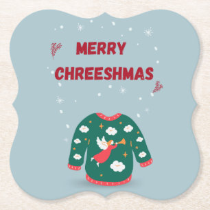 Dessous-de-verre En Papier Joyeux Noël Vilain Sweat Angel