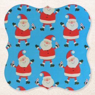 Dessous-de-verre En Papier Joyeux Santas
