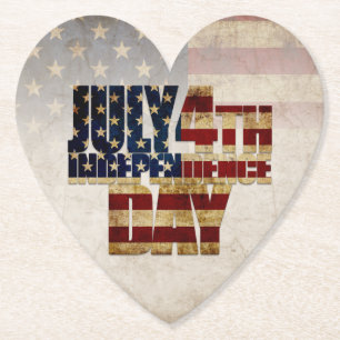 Dessous-de-verre En Papier Juillet 4 Jour de l'Indépendance Conception du dra