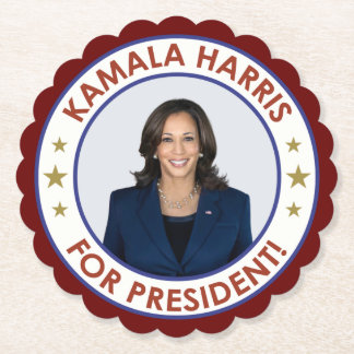 DESSOUS-DE-VERRE EN PAPIER KAMALA HARRIS PRÉSIDENTE !