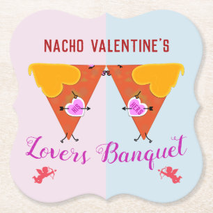 Dessous-de-verre En Papier Kissing Nacho Valentine's Event