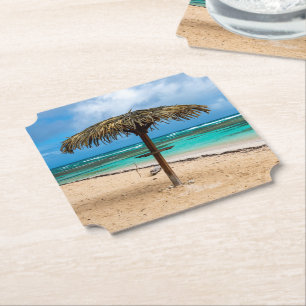 Dessous-de-verre En Papier La plage de l'Anse des Rochers