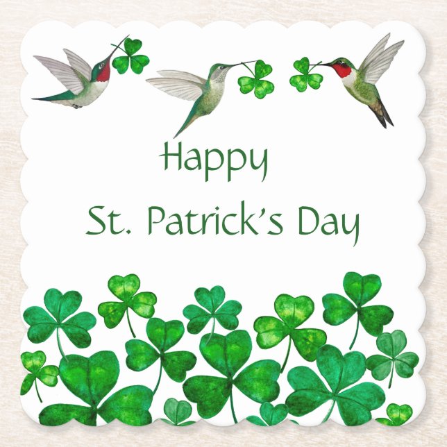 Dessous-de-verre En Papier La Saint-Patrick  (Devant)
