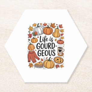 Dessous-de-verre En Papier La vie est une chute gourde