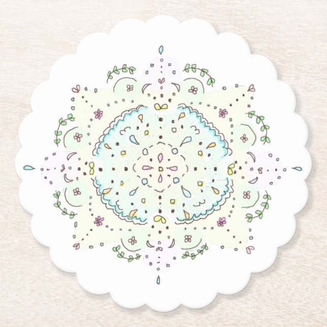 Dessous-de-verre En Papier lace (Devant)