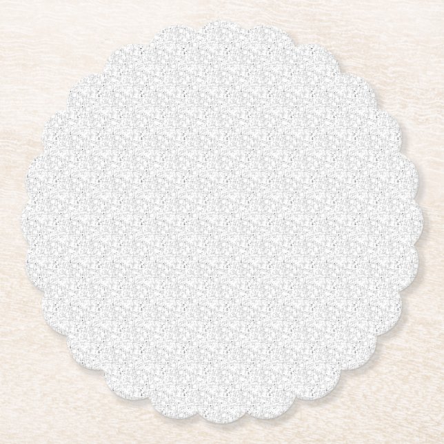 Dessous-de-verre En Papier Langue Design Cinq (Devant)