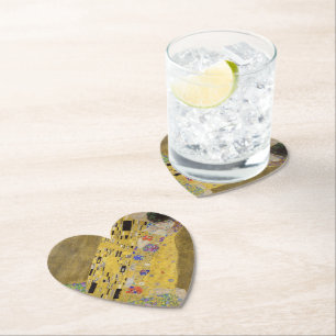 Dessous-de-verre En Papier L'art de la peinture Kiss de Gustav Klimt