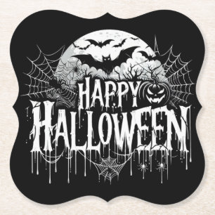 Dessous-de-verre En Papier L'art d'Halloween vintage