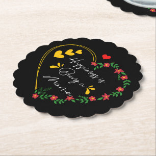 Dessous-de-verre En Papier Le Bonheur D'Être Mama Cadeaux Anniversaire Mignon