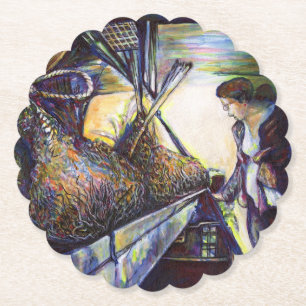 Dessous-de-verre En Papier Le destin hurlant de la vie