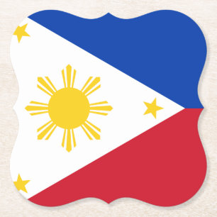 Dessous-de-verre En Papier Le drapeau philippin