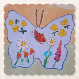 Dessous-de-verre En Papier Le rêve papillon