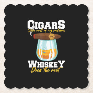 Dessous-de-verre En Papier Les Cigares Résolvent La Plupart De Mes Problèmes