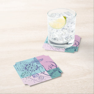 Dessous-de-verre En Papier Les rêves de papillons