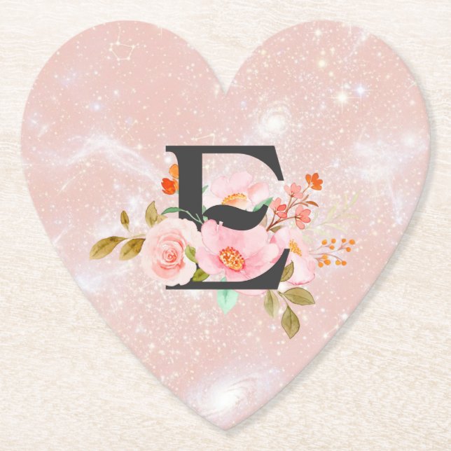 Dessous-de-verre En Papier Letter E (Devant)