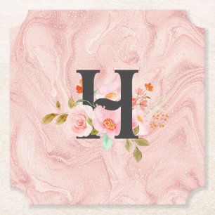 Dessous-de-verre En Papier Lettre H