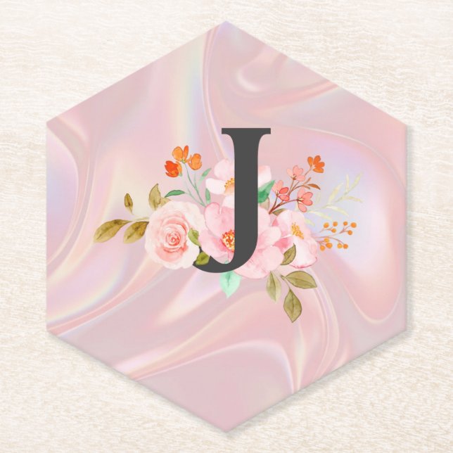 Dessous-de-verre En Papier Lettre J (Devant)