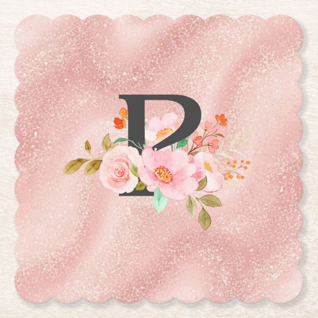 Dessous-de-verre En Papier Lettre P (Devant)