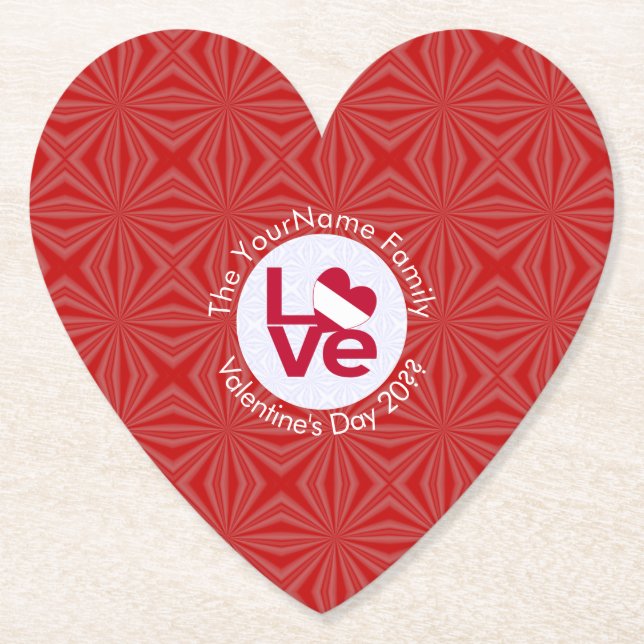 Dessous-de-verre En Papier LETTRE ROUGE autrichienne JOUR Drapeau personnalis (Devant)