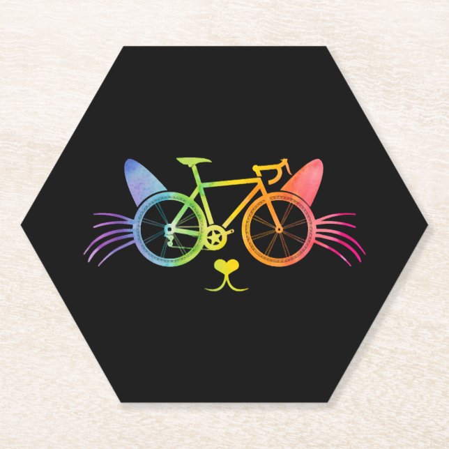 Dessous-de-verre En Papier Lgbt pour vélos (Devant)