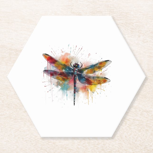 Dessous-de-verre En Papier libellule (Devant)