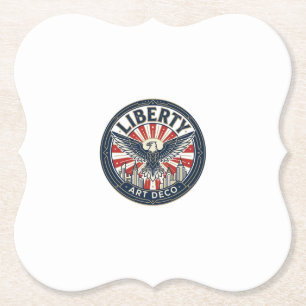 Dessous-de-verre En Papier Liberté Aventure Patriotique Patriotique Pulp Book