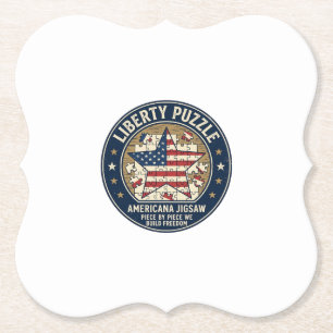 Dessous-de-verre En Papier Liberté Puzzle Patriotique Puzzle Jigsaw V