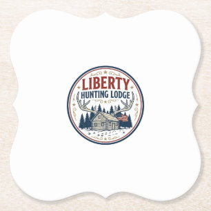 Dessous-de-verre En Papier Liberty Hunting Lodge Patriotique Patriotique Chas