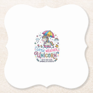 Dessous-de-verre En Papier Licorne Petit Temps Licorne Tendance Chemise Graph