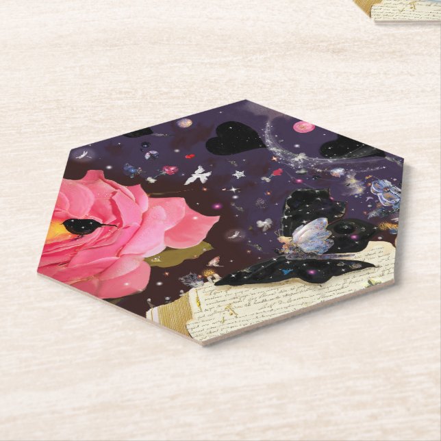 Dessous-de-verre En Papier Livre de contes de Fairytales bougie Pillar (Incliné)