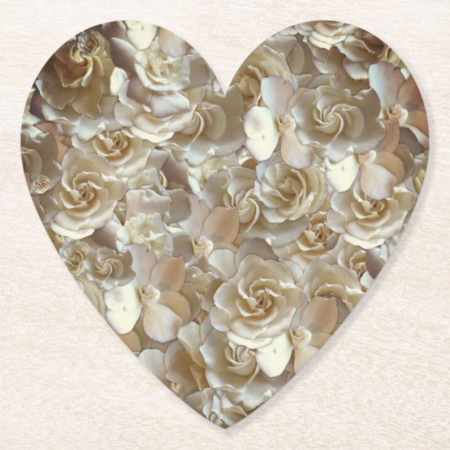 Dessous-de-verre En Papier Lots de beautiful rose petals (Devant)