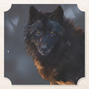 Dessous-de-verre En Papier Loup noir