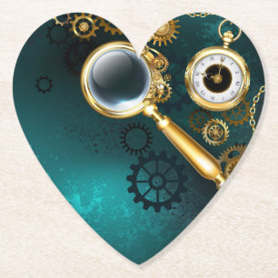 Dessous-de-verre En Papier Loupe de style Steampunk