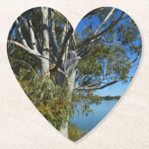 Dessous-de-verre En Papier L'Ours De Koala Dormait Dans Un Arbre De Gomme,