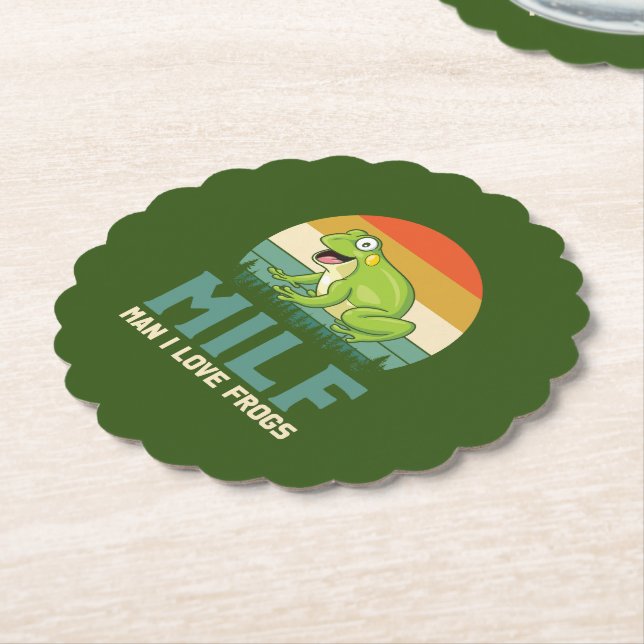 Dessous-de-verre En Papier Love Frogs Dessous de verre (Incliné)