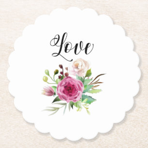 Dessous-de-verre En Papier *~* LOVE INTENTION DESSOUS DE VERRE EMOTO Floral B