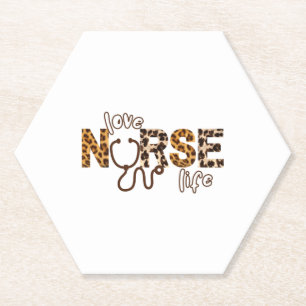 Dessous-de-verre En Papier Love Nurse Life Cheetah 3