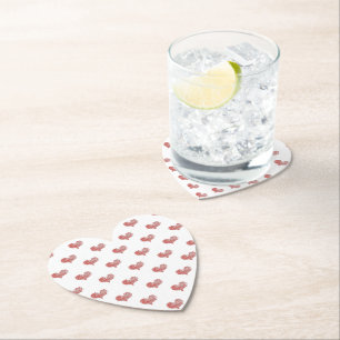 Dessous-de-verre En Papier Love Valentine's Day Red Heart croquis