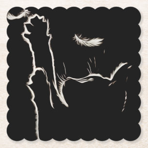 Dessous-de-verre En Papier Lumineuse réflexion